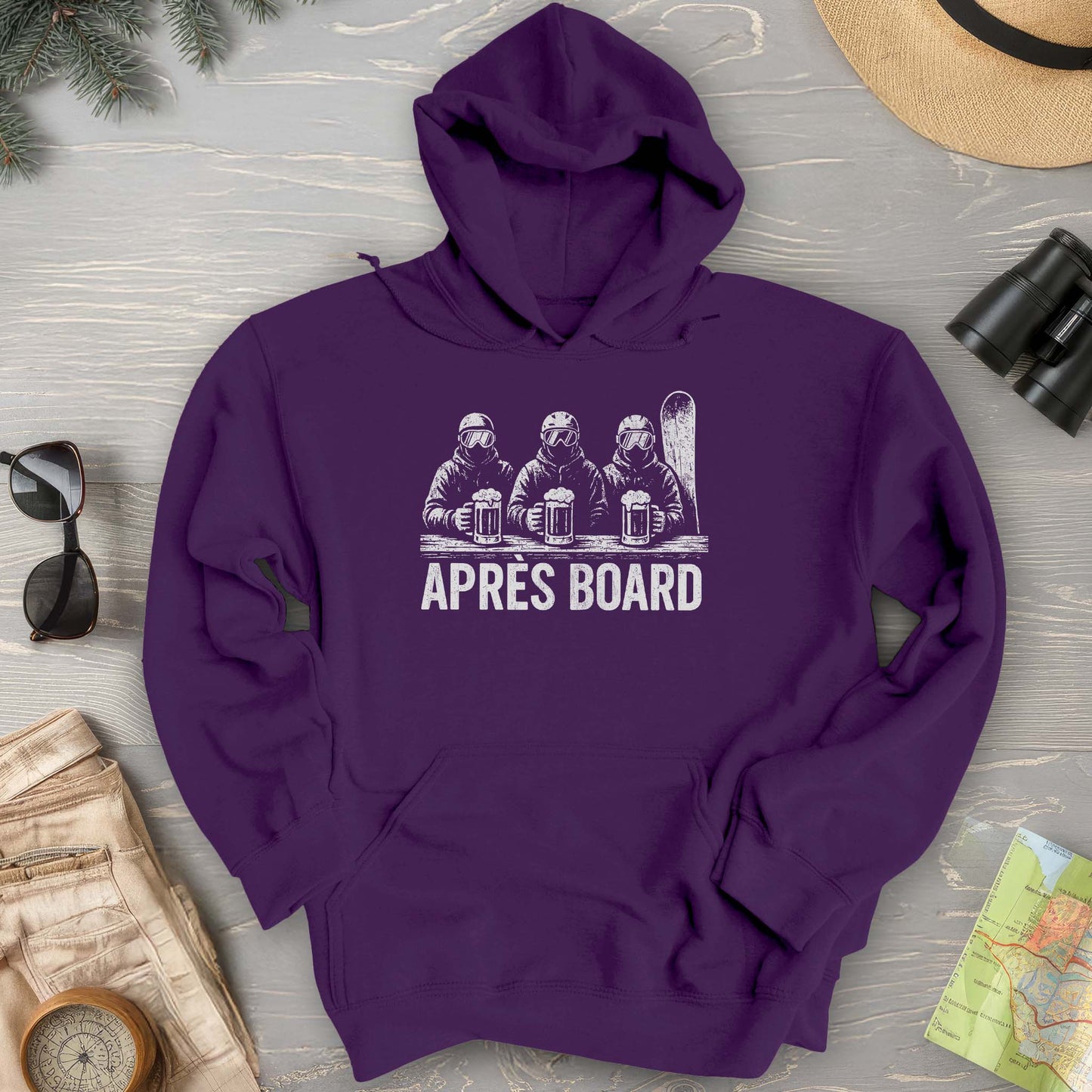 "Apres Board" Snowboard Hoodie