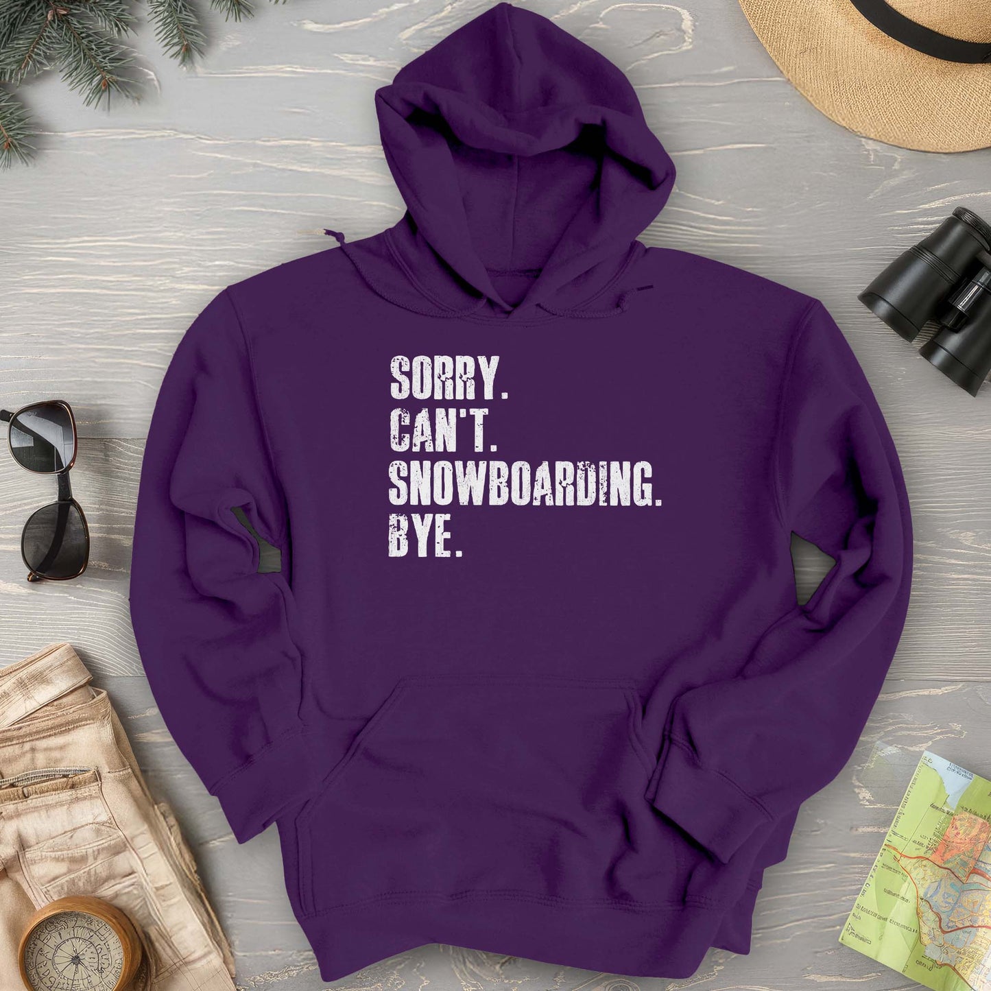 Sorry Snowboarding Hoodie
