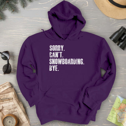 Sorry Snowboarding Hoodie