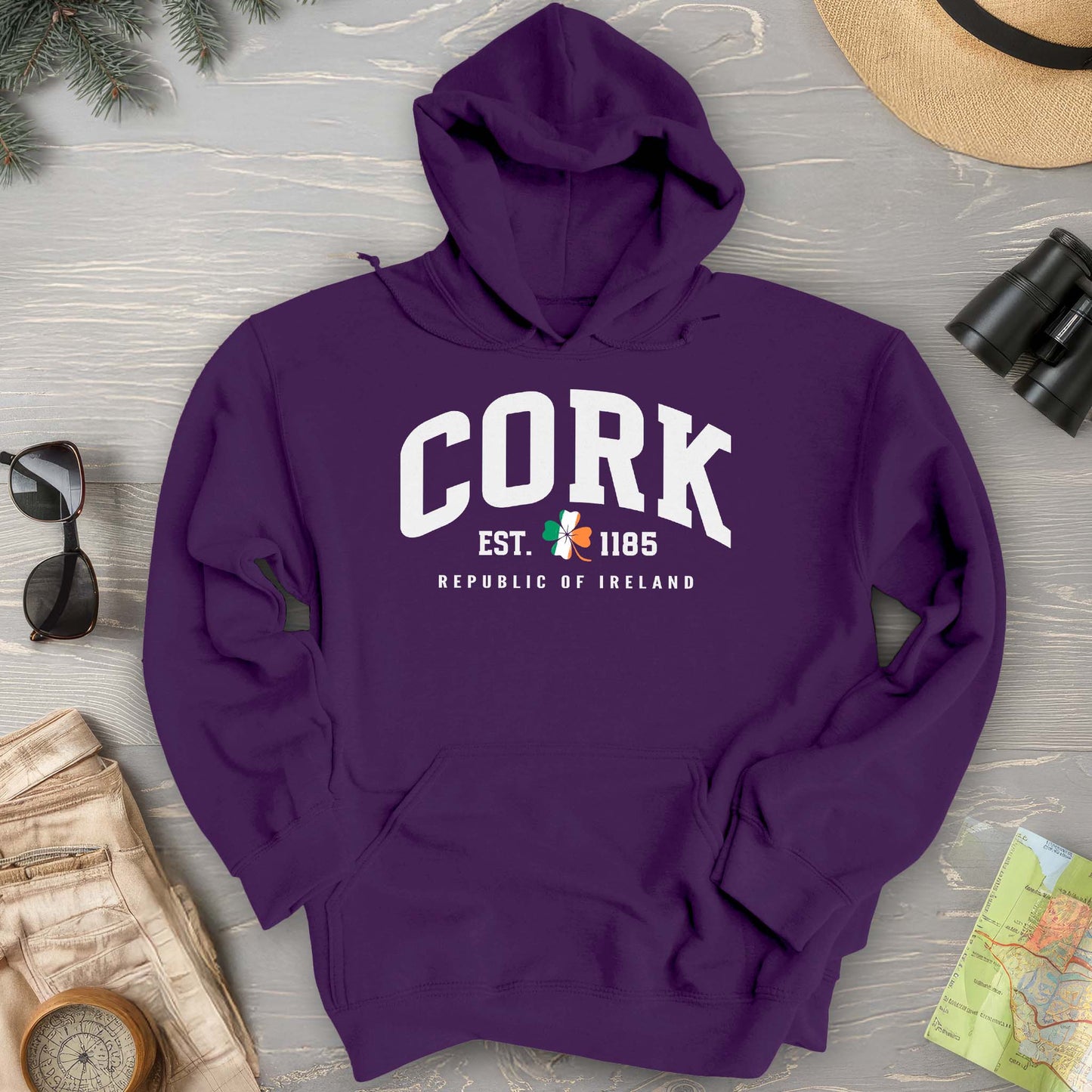 Cork Varsity Flag Hoodie