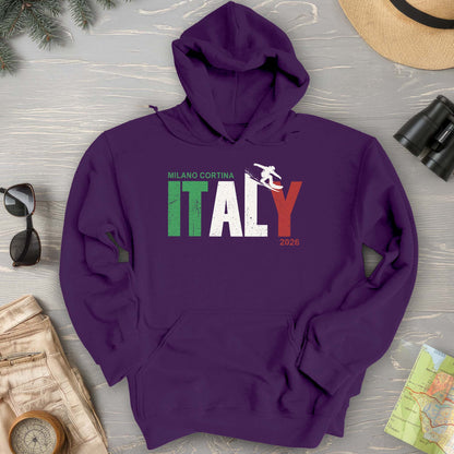 Milano Cortina Snowboarder Hoodie