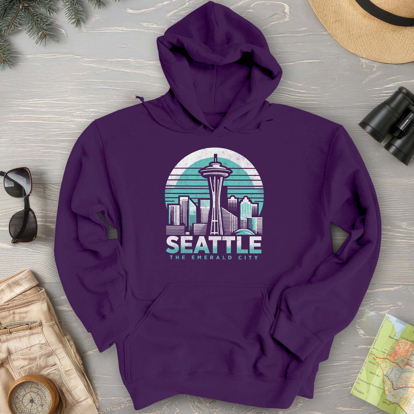 Seattle Retro Needle Hoodie