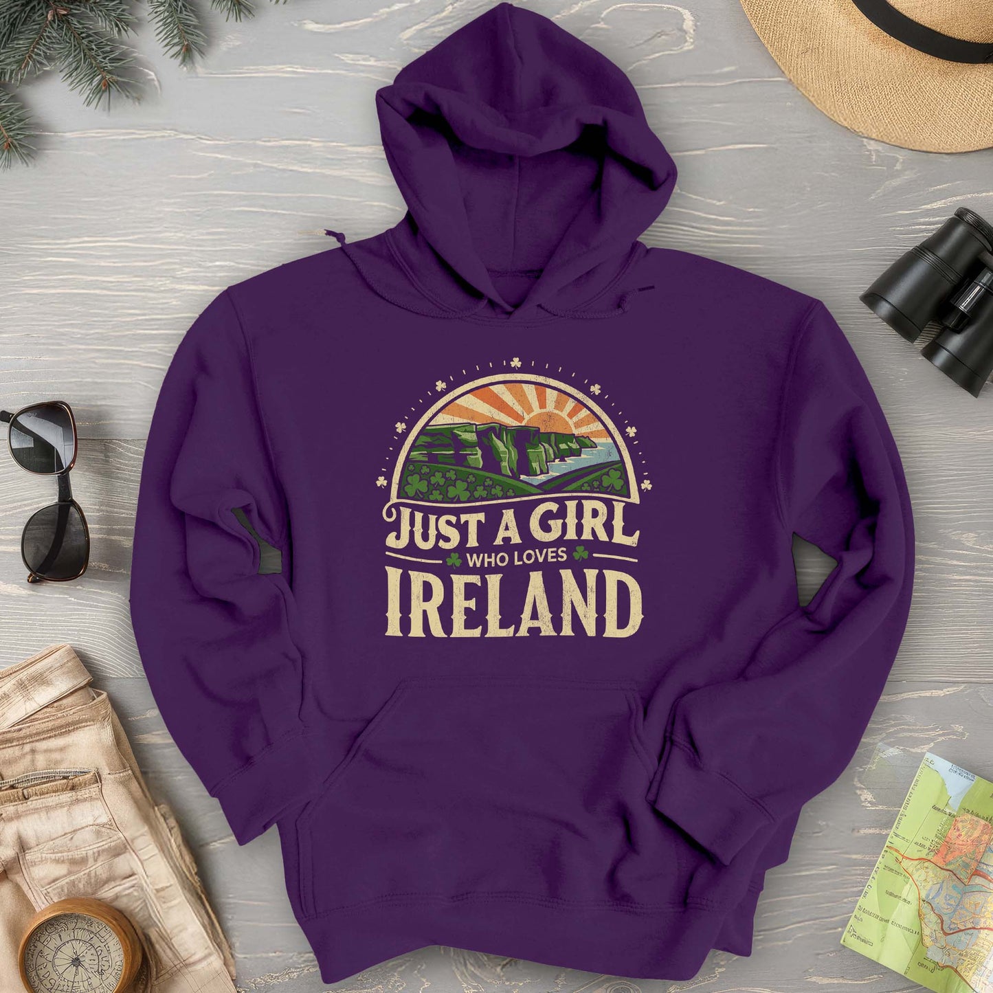 Just a Girl Who Loves Ireland Hoodie
