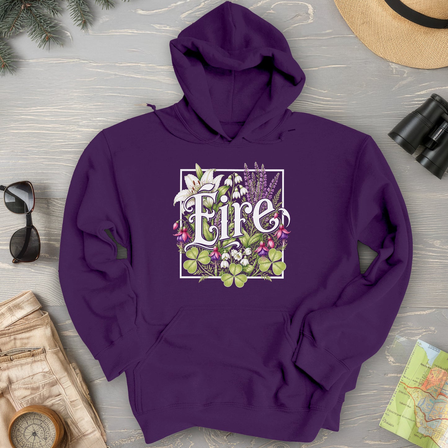 Eire Floral Hoodie
