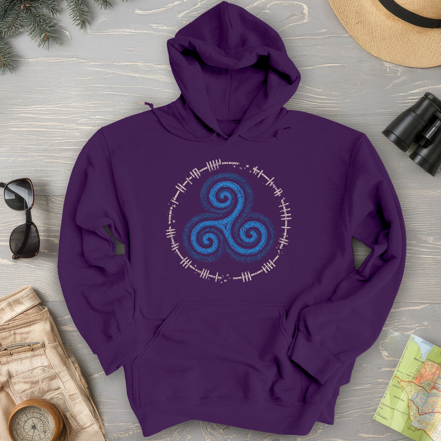 Triskele Ogham Hoodie