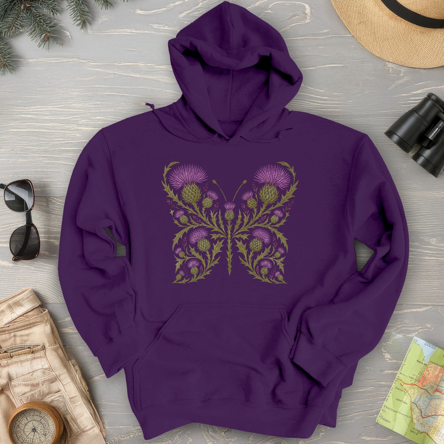 Thistle Butterfly 2 Hoodie