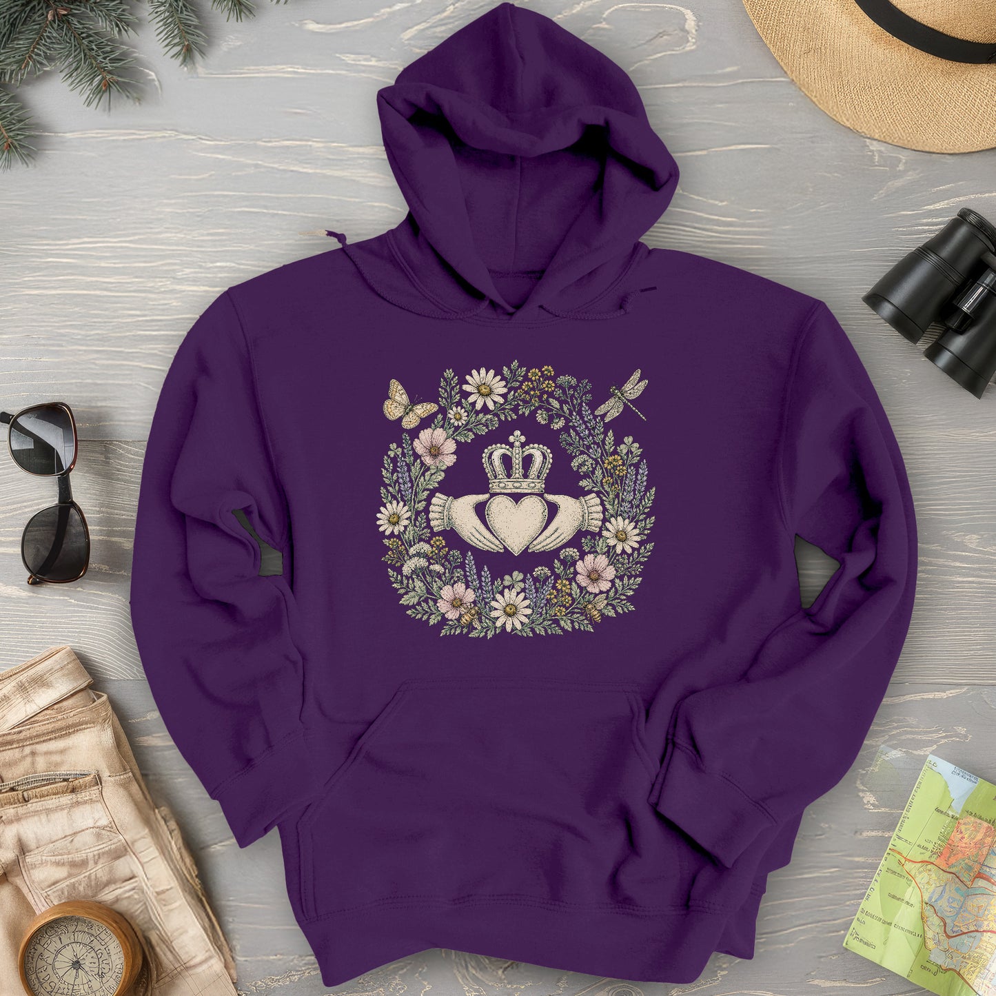 Cloddagh Wreath Hoodie