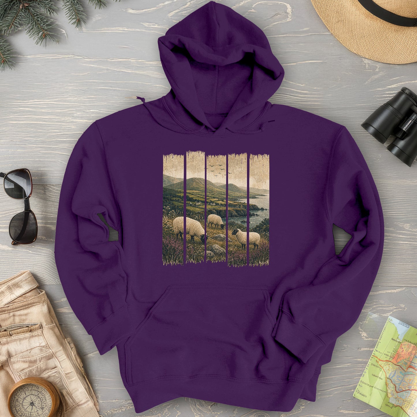 Ireland Sheep Panels Hoodie
