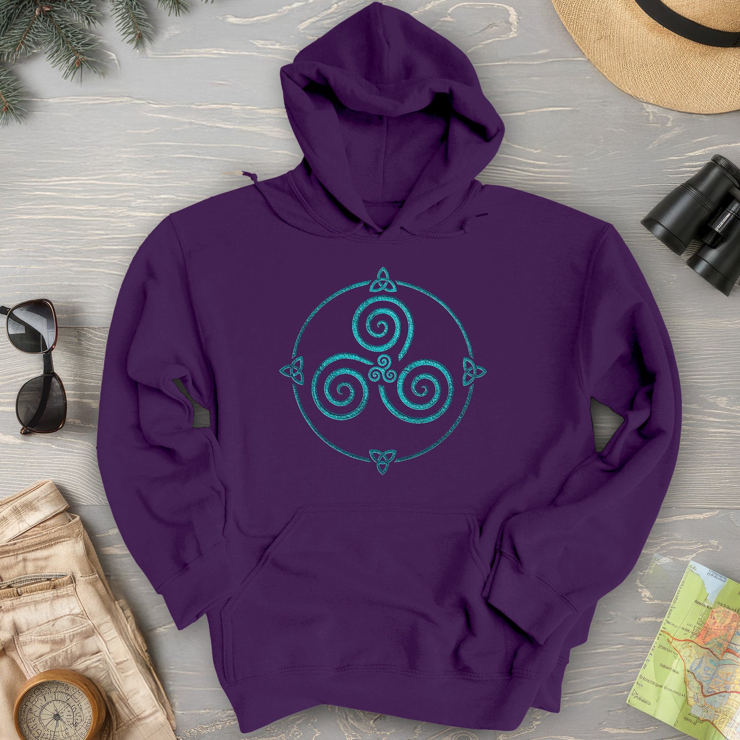 Celtic Triskele Spiral Hoodie