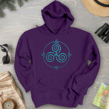 Celtic Triskele Spiral Hoodie