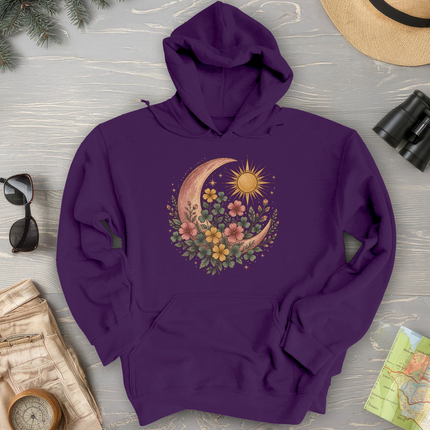 Shamrock Crescent Moon Hoodie