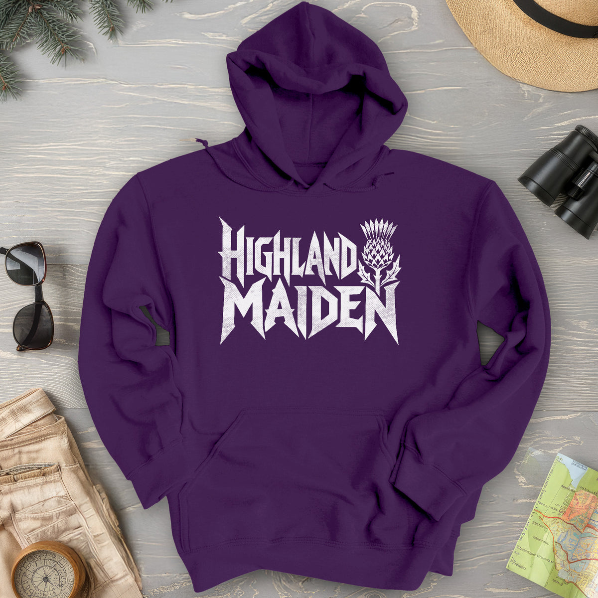 Highland Maiden Thistle Hoodie