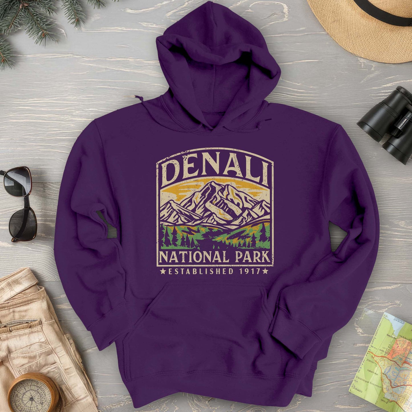 Denali National Park Vintage Hoodie