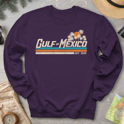 Gulf of Mexico Retro Stripe Crewneck Sweatshirt