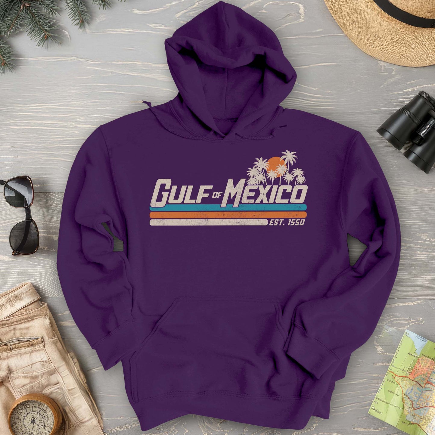 Bargain Bin Overstock! Gulf of Mexico Retro Stripe Hoodie