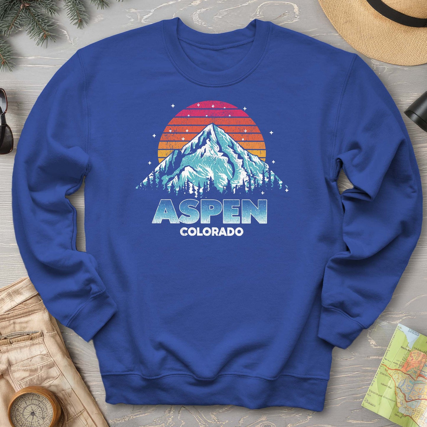 Aspen "80's Vintage Sunset" Sweatshirt