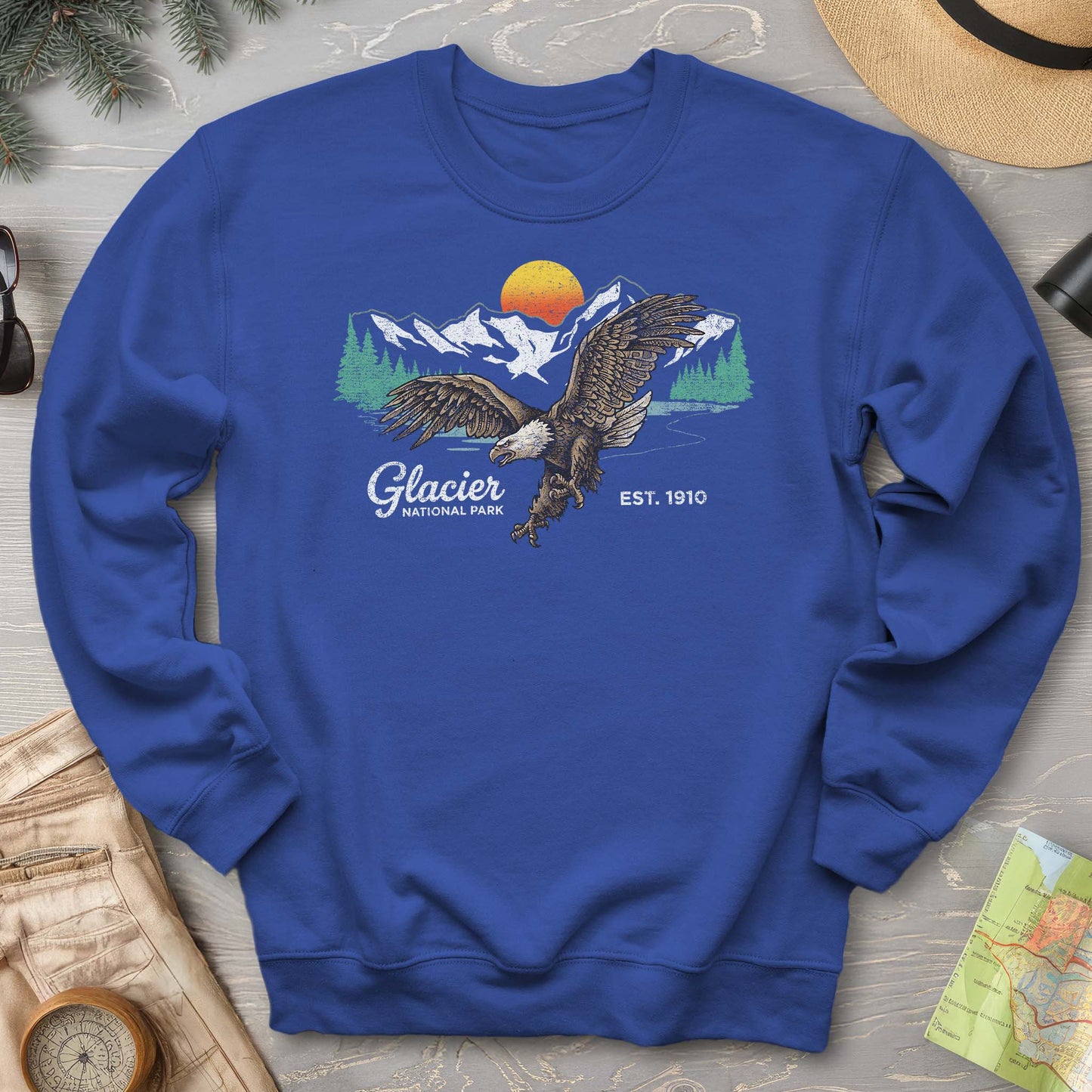 Glacier Bald Eagle Sweatshirt