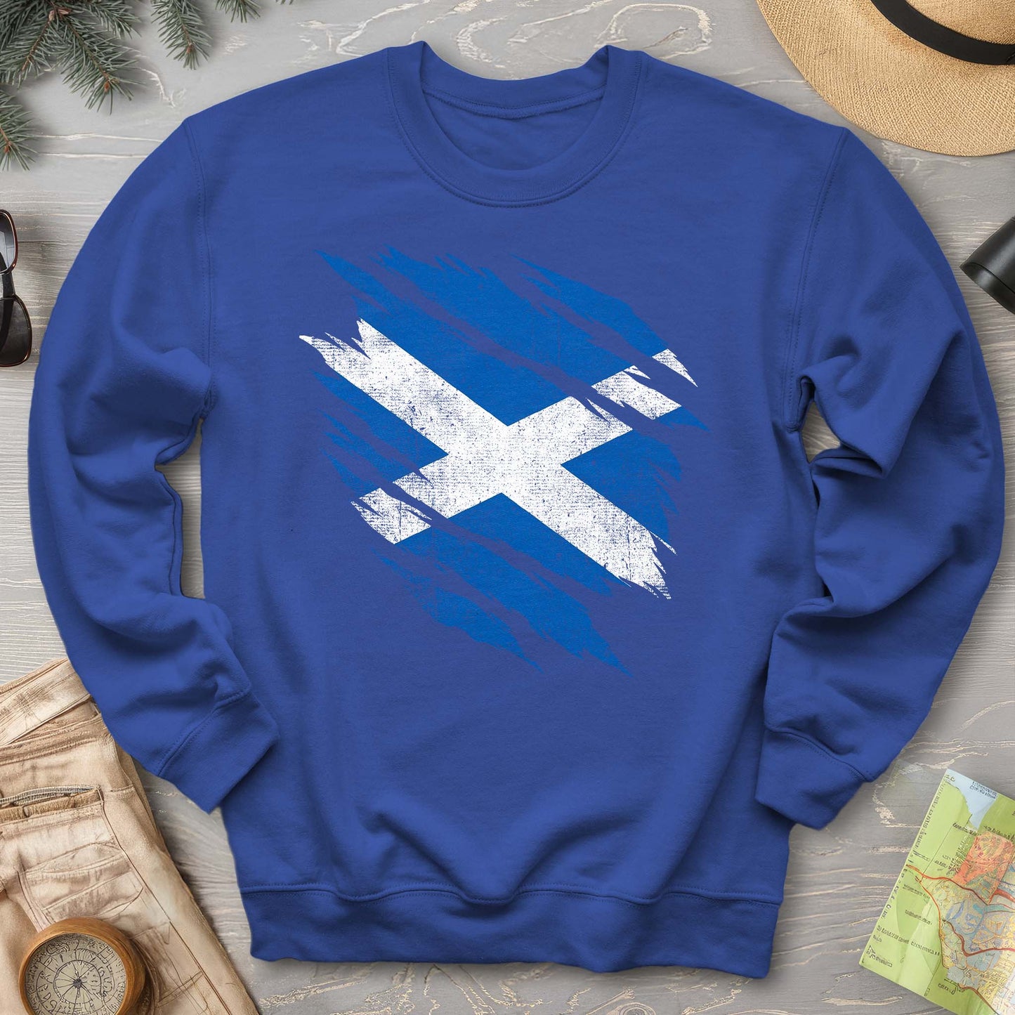 Scotland Weathered Flag Sweatshirt