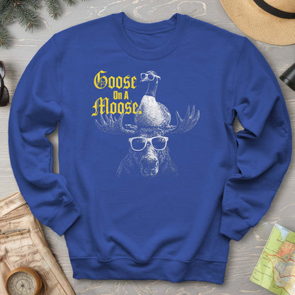 Goose On A Moose Halftone Sweatshirt