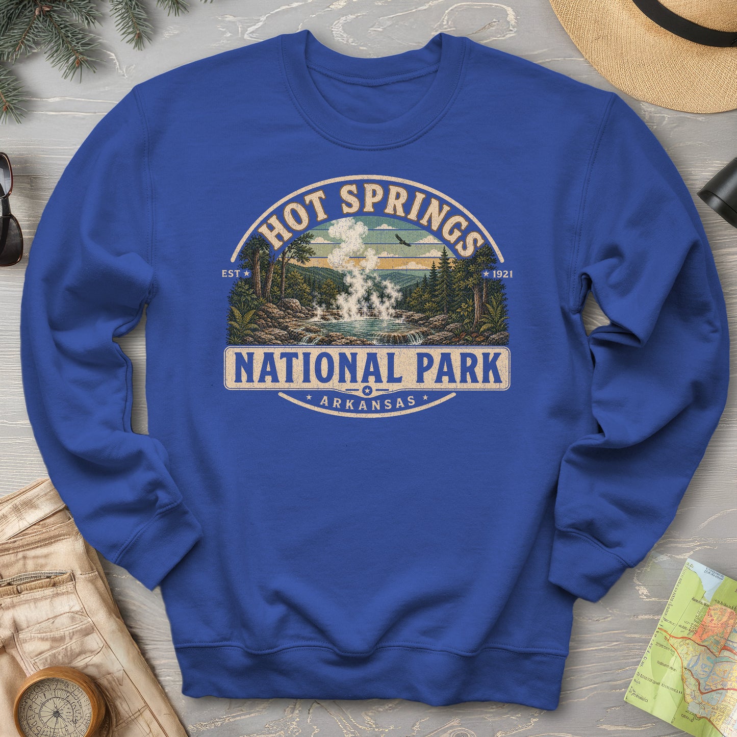 Hot Springs Medallion Sweatshirt