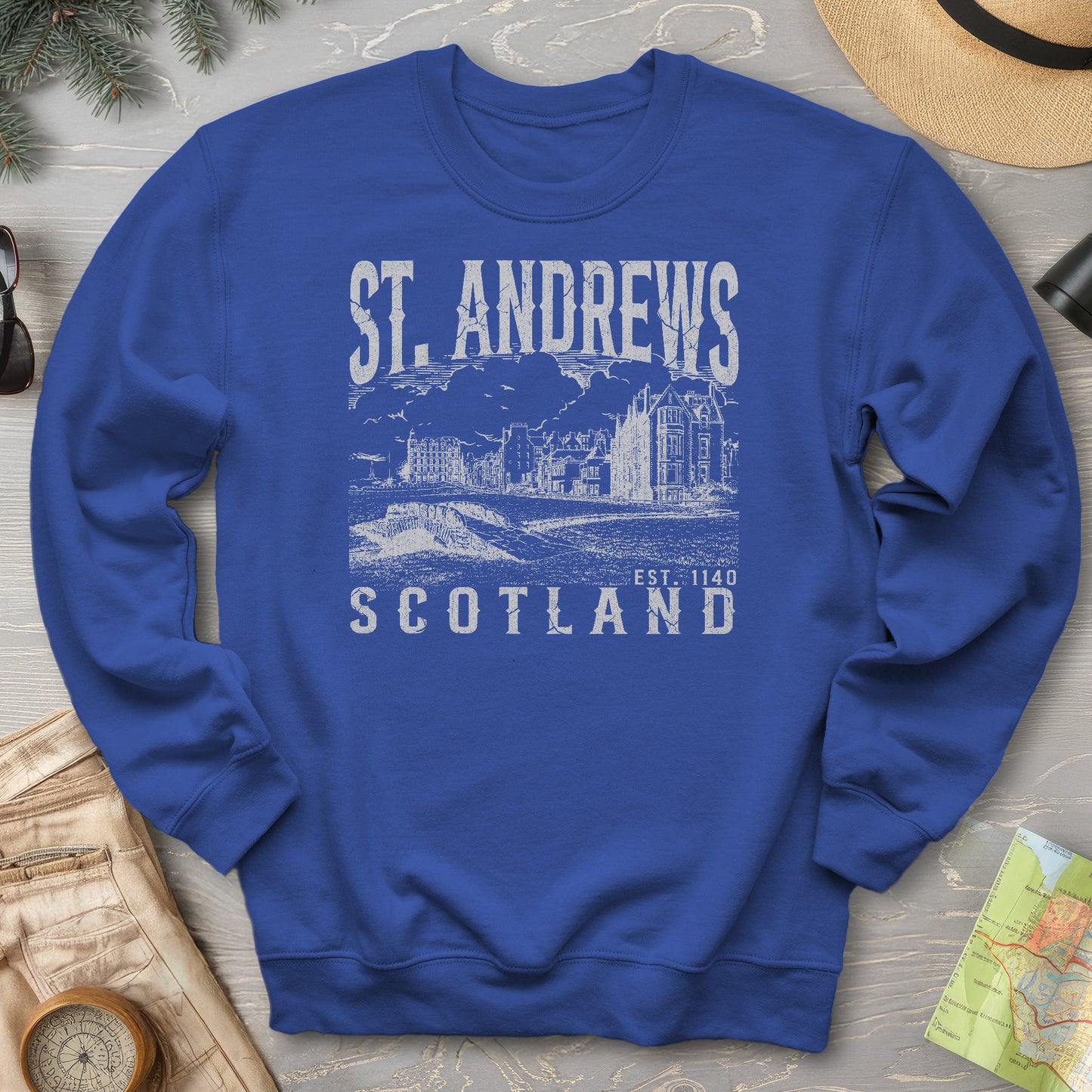 St. Andrews Scotland Sketch Sweatshirt