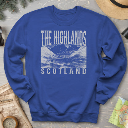 Highlands Scotland Sketch Sweatshirt