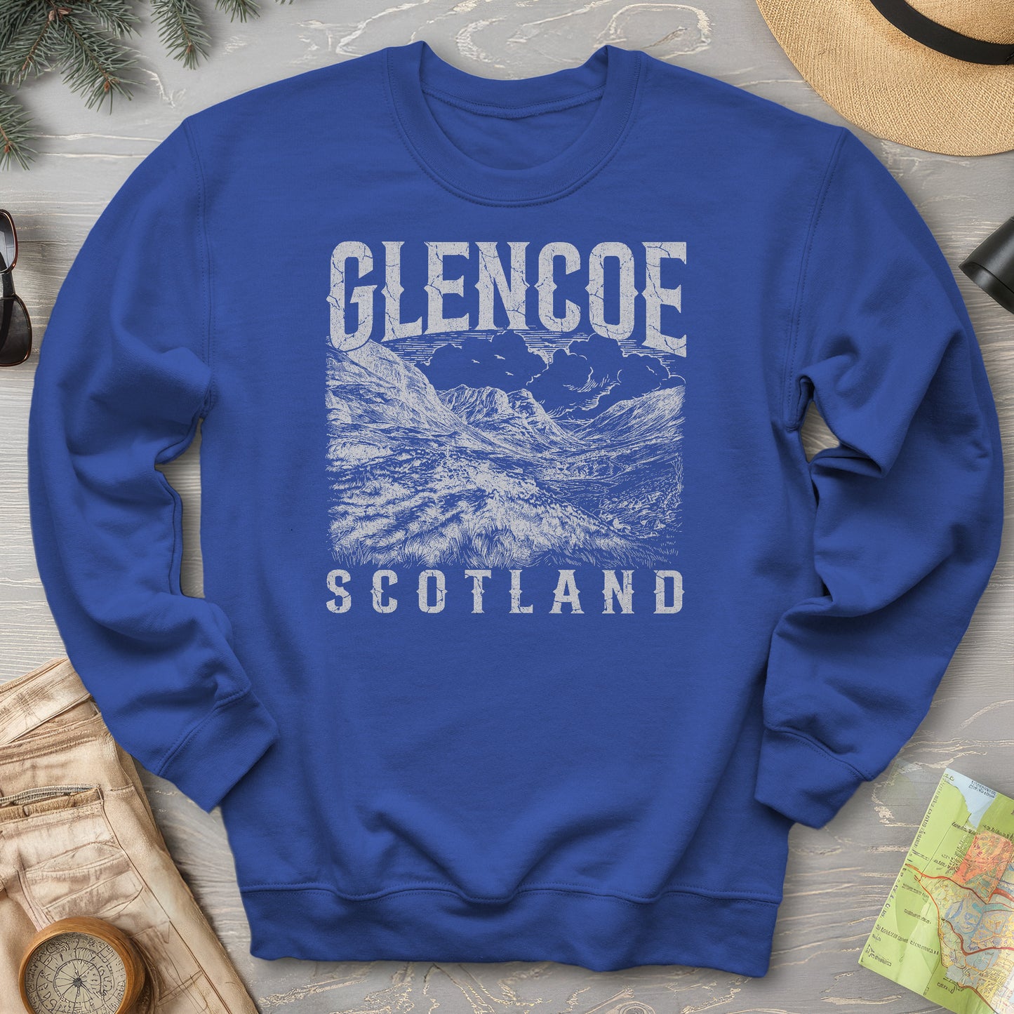 Glencoe Scotland Sketch Sweatshirt