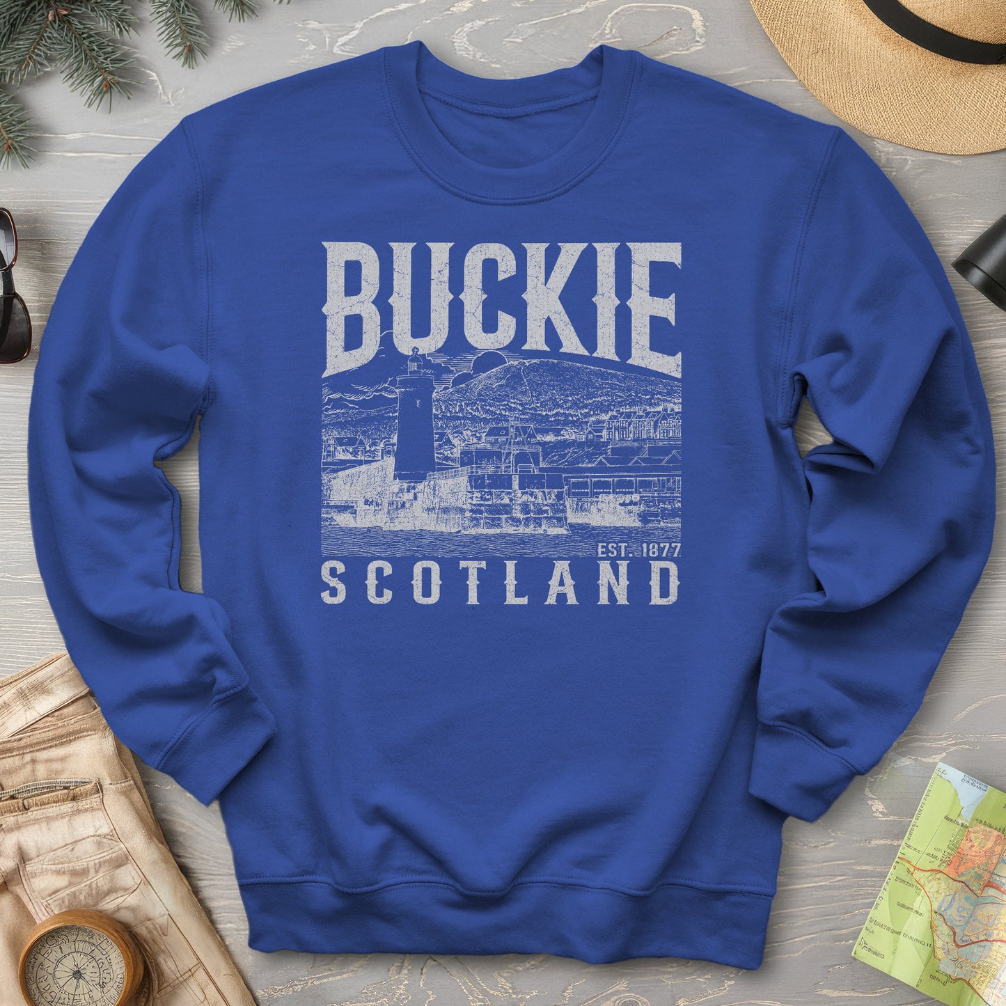Buckie Scotland Sketch Sweatshirt