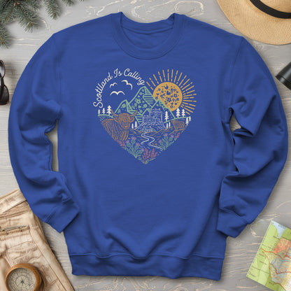 Scotland Is Calling Heart Sweatshirt