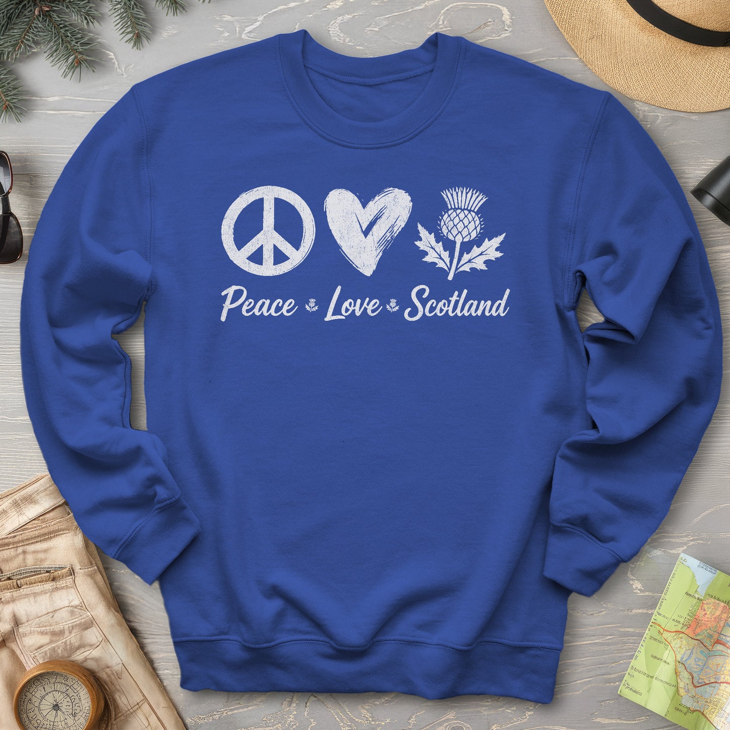 Peace Love Scotland Sweatshirt