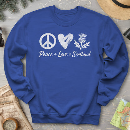 Peace Love Scotland Sweatshirt