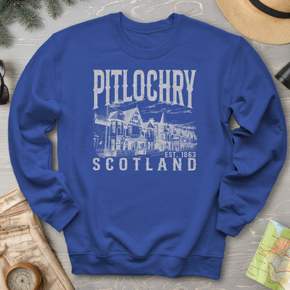 Pitlochry Scotland Sketch Sweatshirt