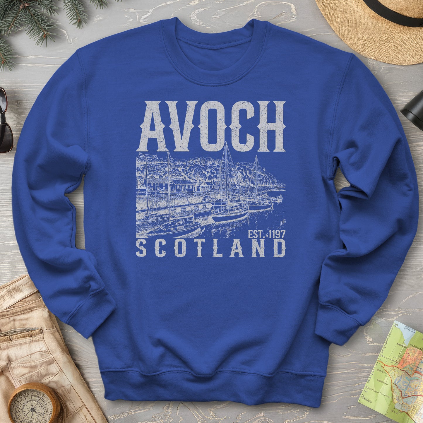Avoch Scotland Sketch Sweatshirt