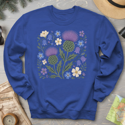 Scottish Thistle Floral Sweatshirt
