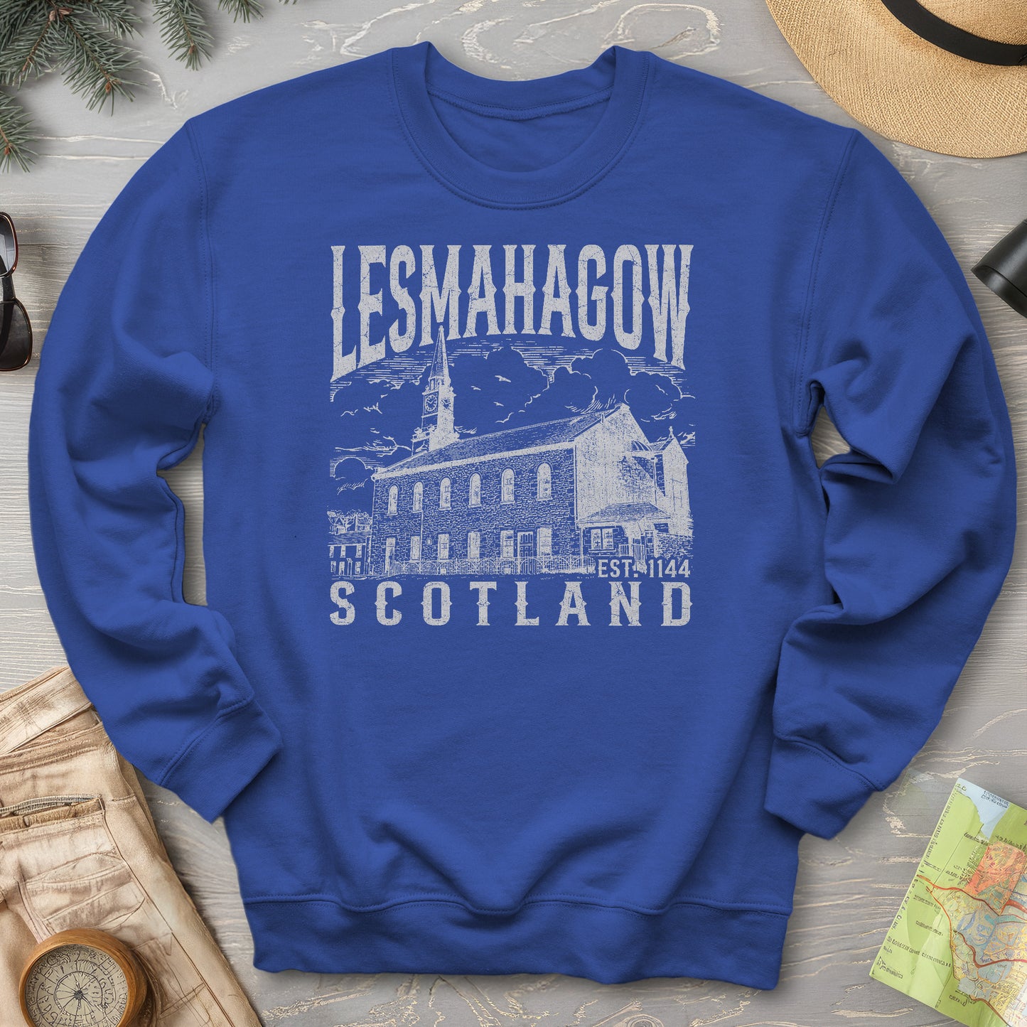Lesmahagow Scotland Sketch Sweatshirt