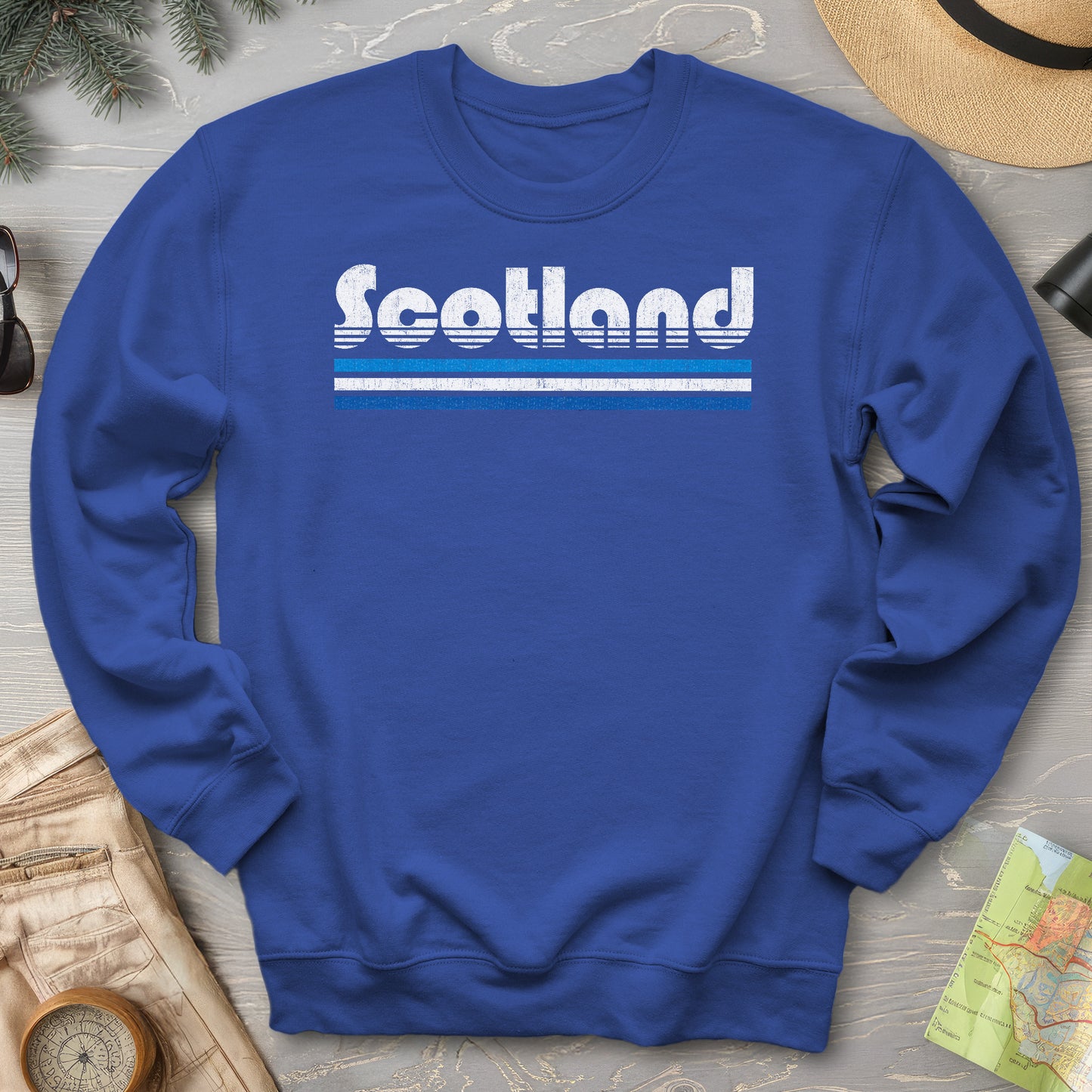 Scotland Retro Stripe Sweatshirt