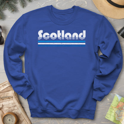 Scotland Retro Stripe Sweatshirt