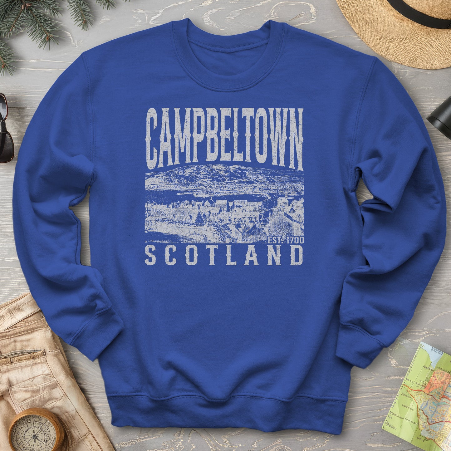 Campbeltown Scotland Sketch Sweatshirt