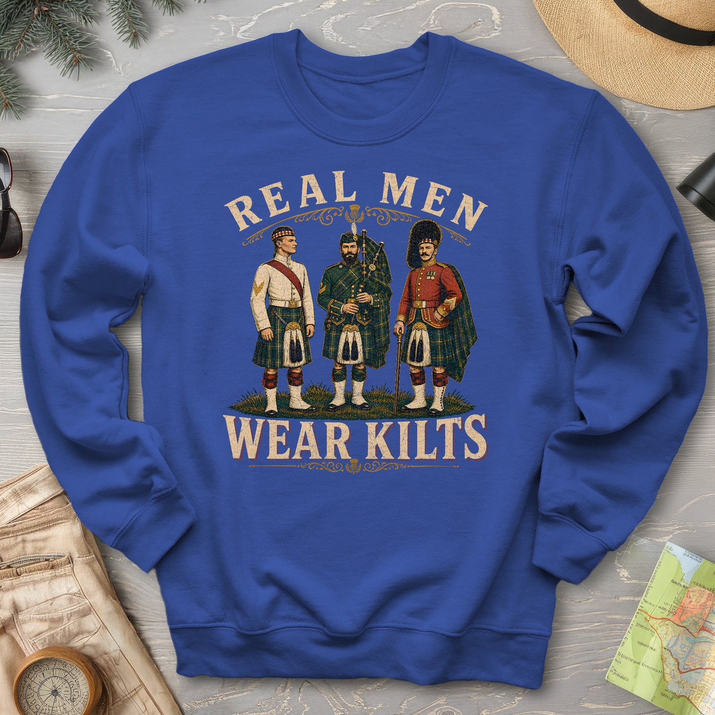 Real Men Wear Kilts Sweatshirt