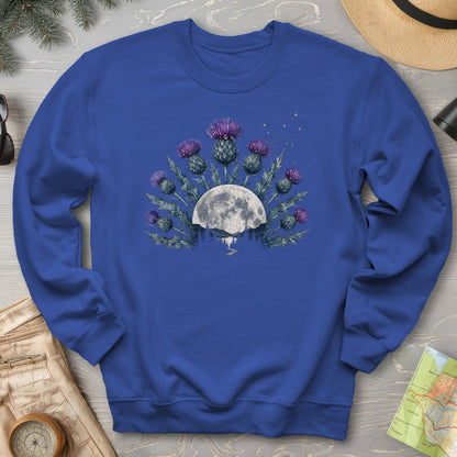 Moonlit Highland Thistles Sweatshirt