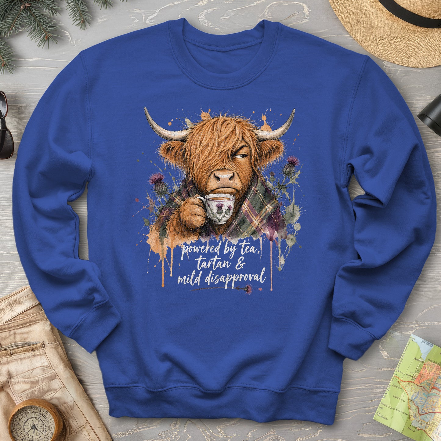 Mild Disapproval Tartan Sweatshirt