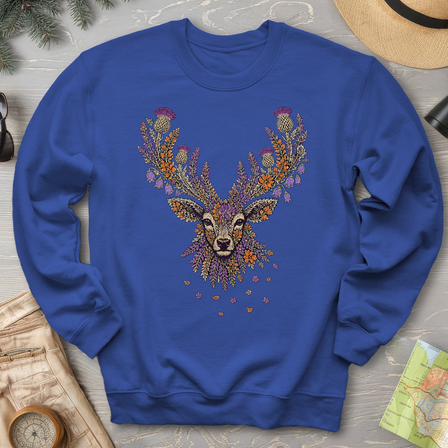 Floral Stag Sweatshirt