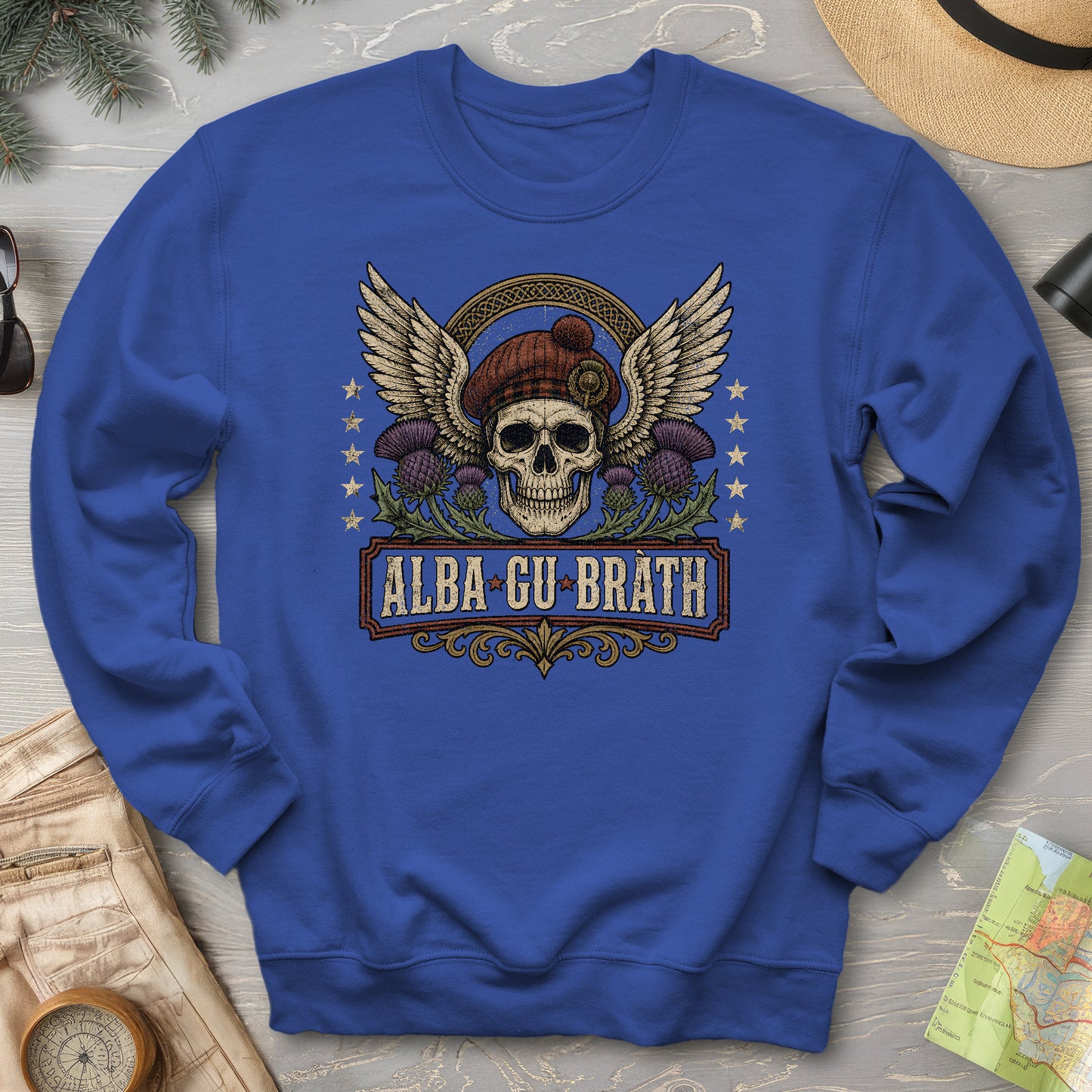 Alba Skull Thistle Sweatshirt