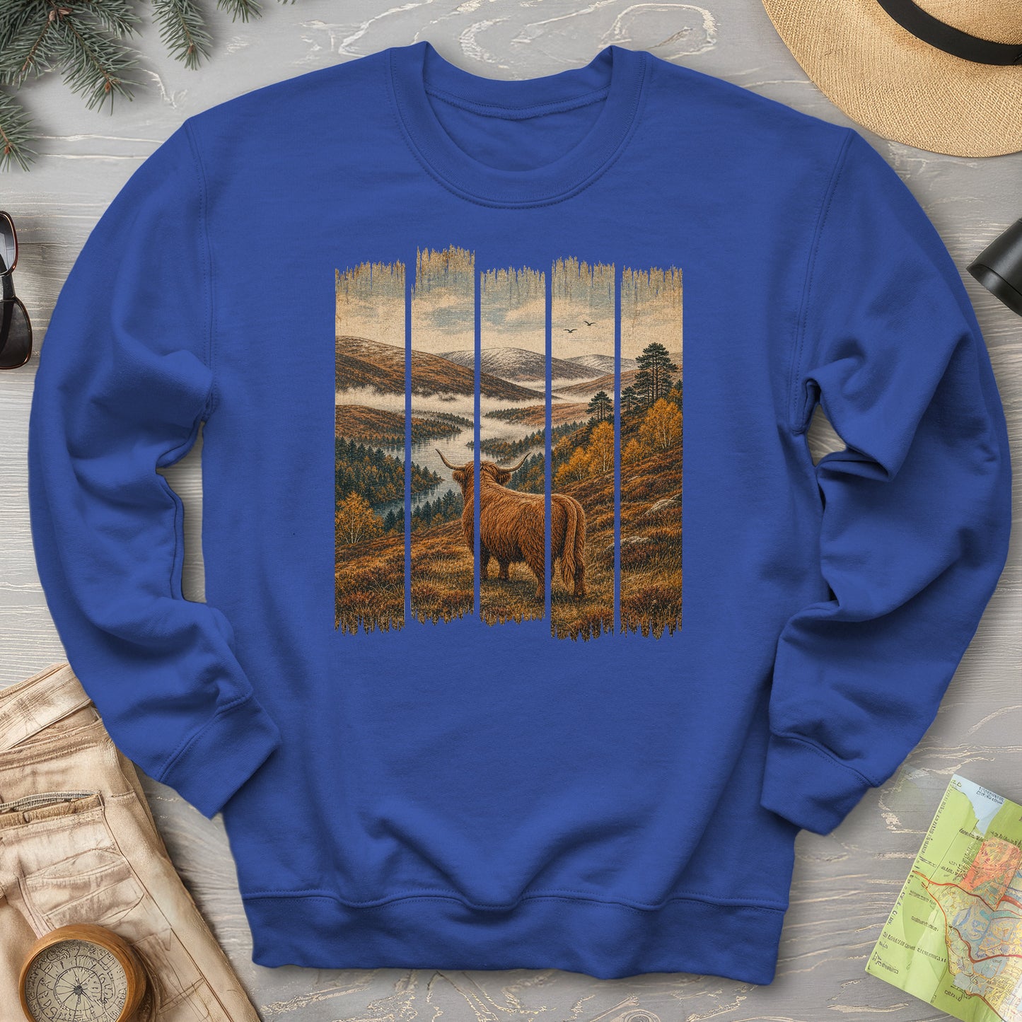 Scotland Coo Panels Sweatshirt