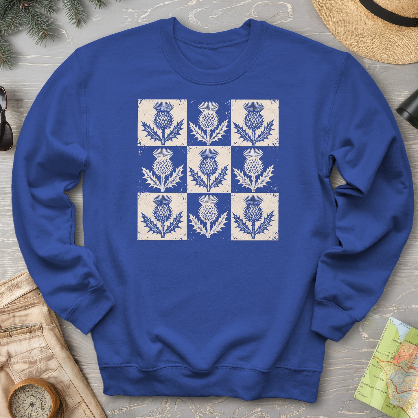 Thistle Box Pattern Sweatshirt