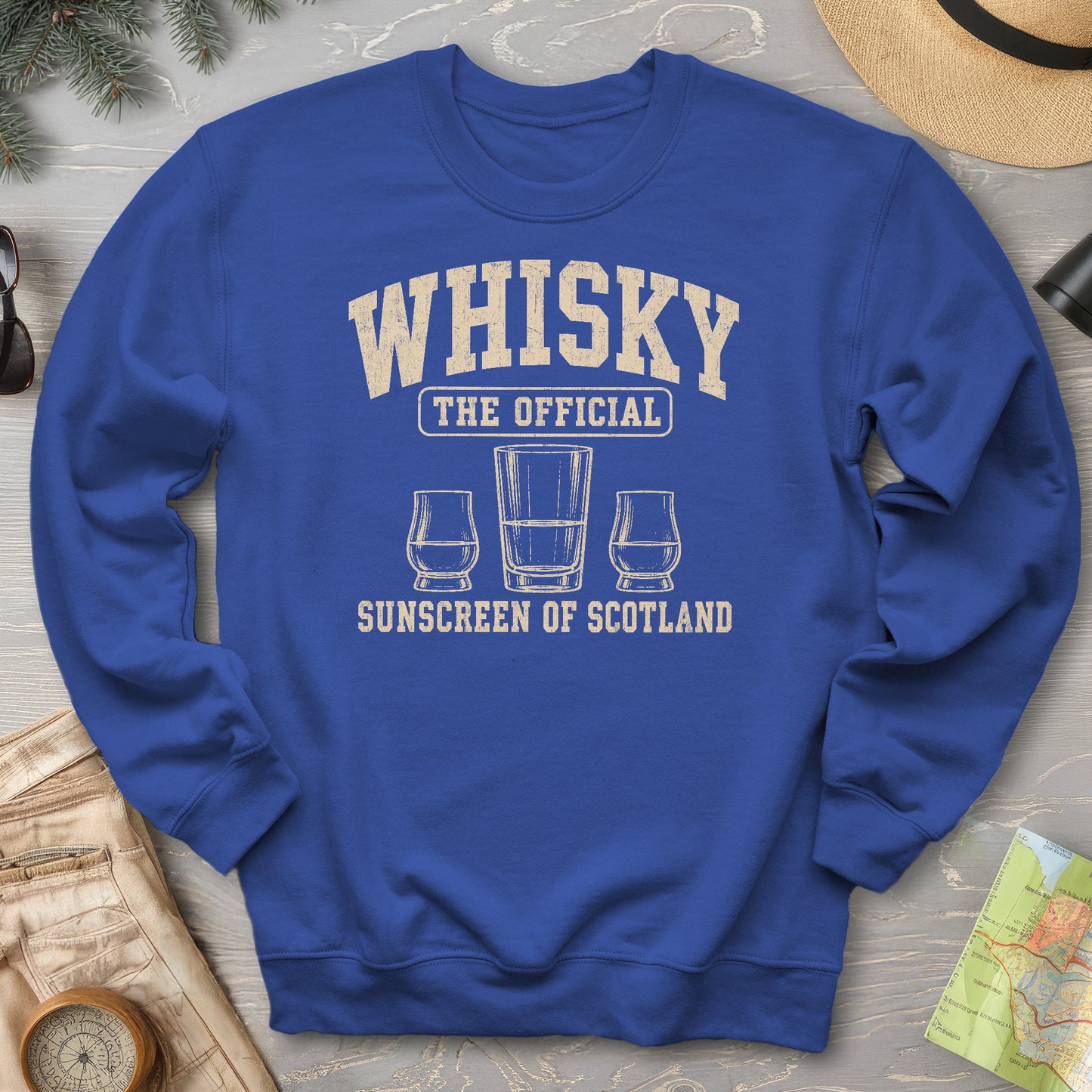Whisky Scottish Sunscreen Sweatshirt