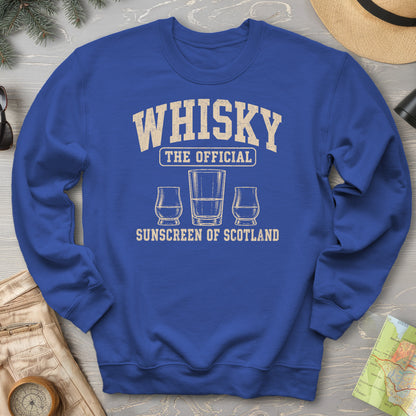 Whisky Scottish Sunscreen Sweatshirt