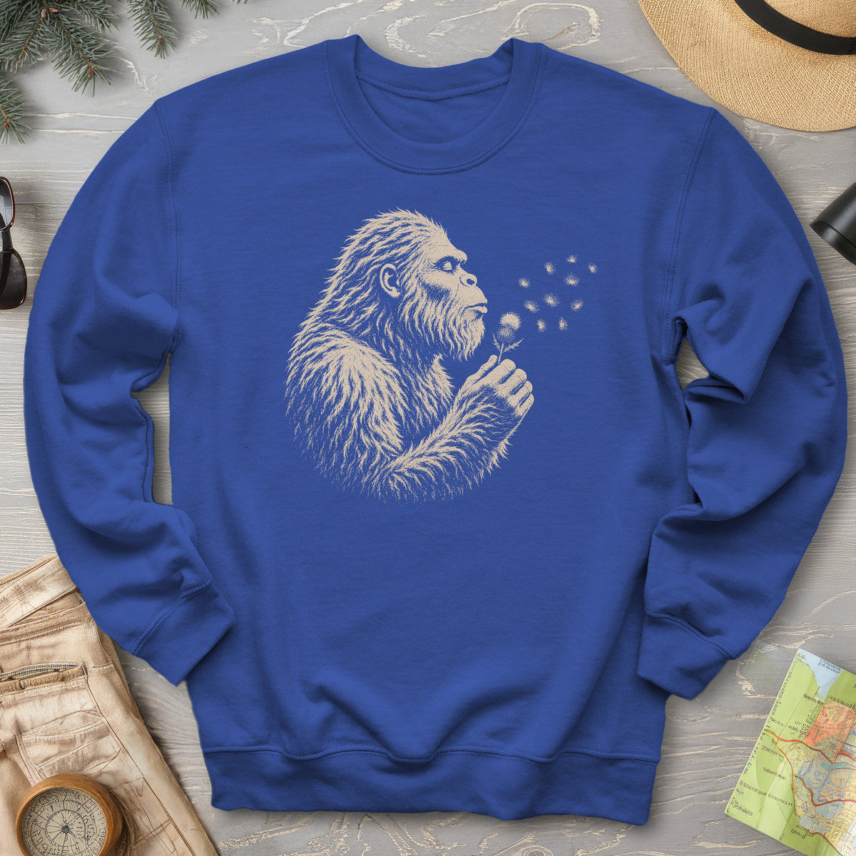 Bigfoot Blowing Thistle Sweatshirt
