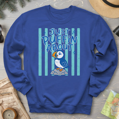 Just Puffin About Stripes Sweatshirt