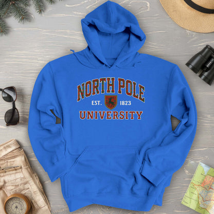 North Pole University Holiday Plaid Hoodie